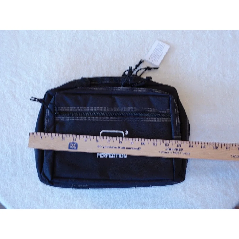 GL0CK Perfection OEM Soft Padded Range Bag Holds 2-3 Pistols & Ammo Black NWT